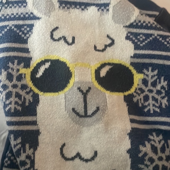 Kids Hanukkah Sweater.  “Happy Llamakkah” - Picture 8 of 8